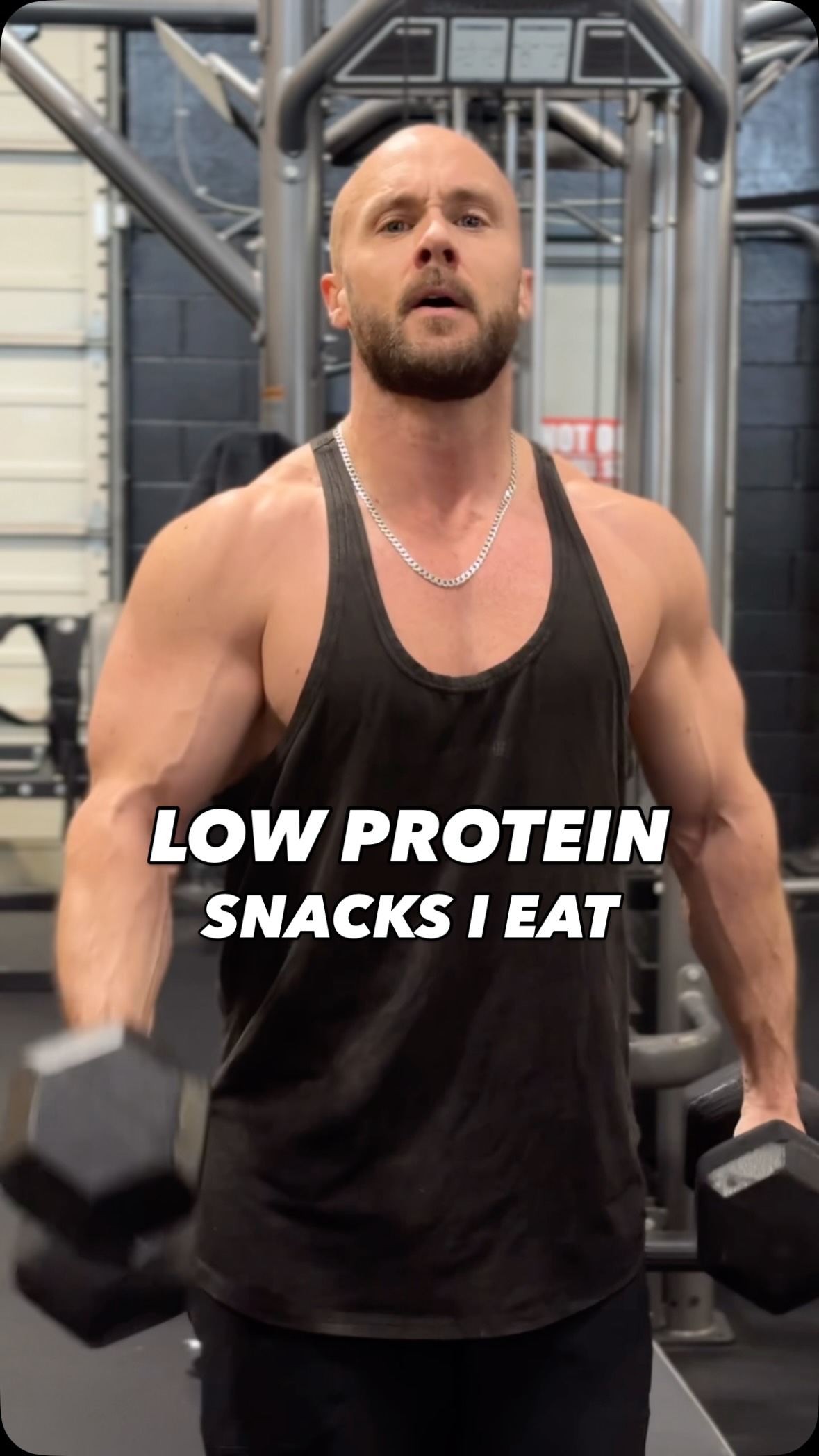 Derek Simnett training while sharing plant-based snack ideas